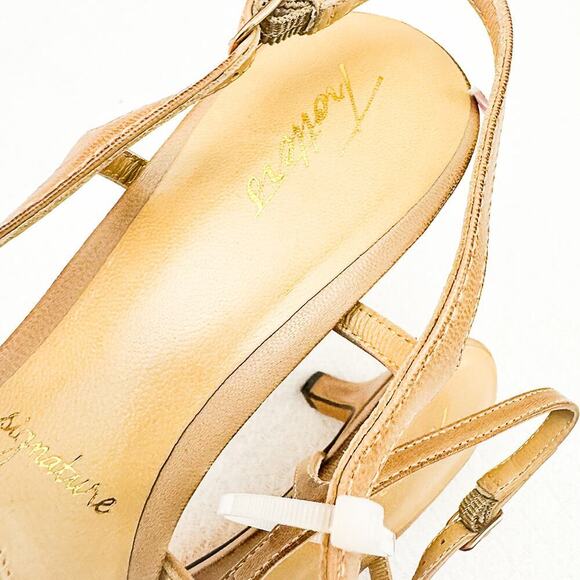 Trotters Leather Pointy Toe Woven Slingback Heels 2" Heel Size 6.5 - Picture 5 of 6